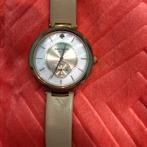 Kate Spade Nude Leather Watch